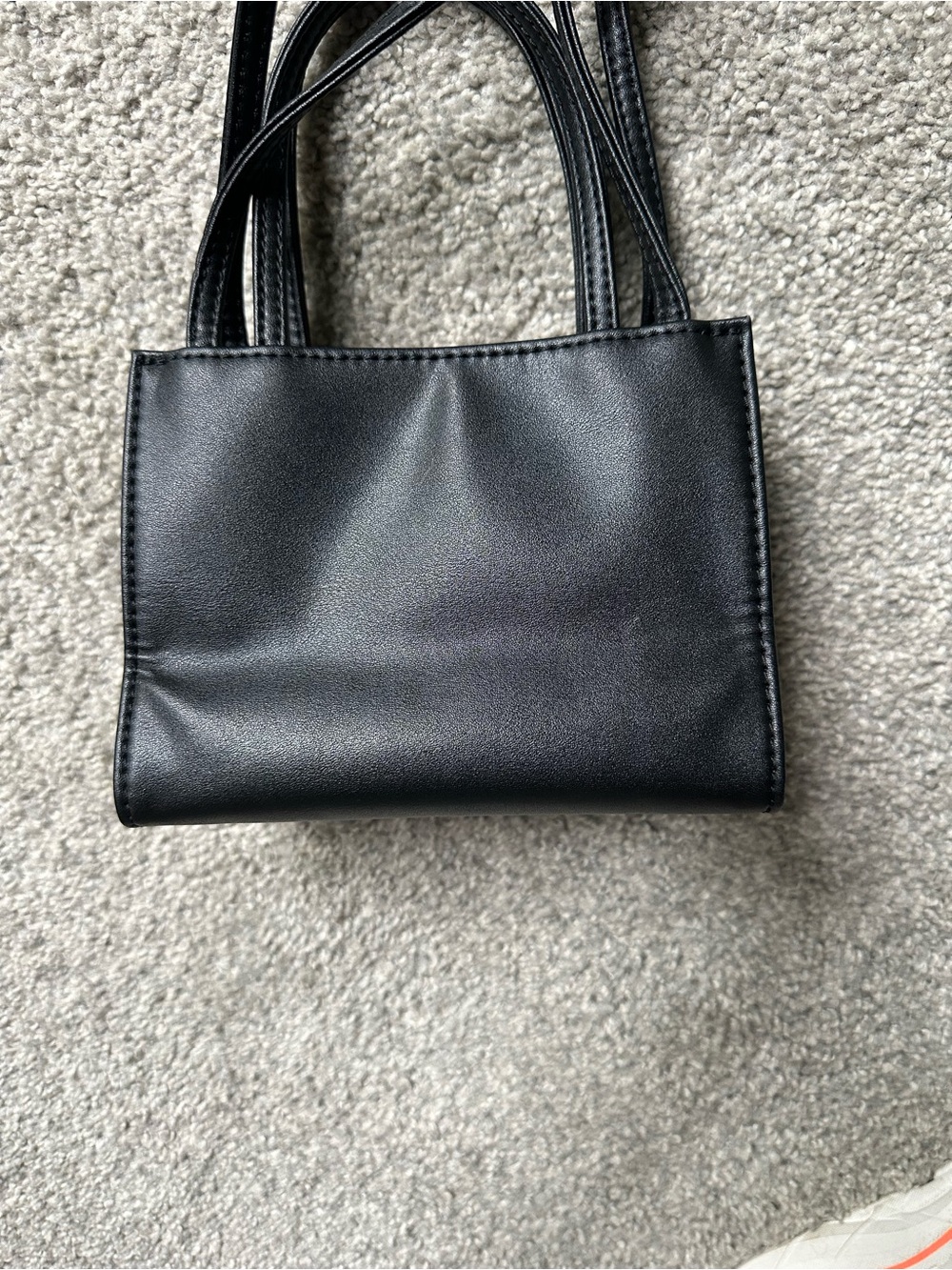 Telfar Small Shopping Bag in Black Leather - Picture 6 of 7